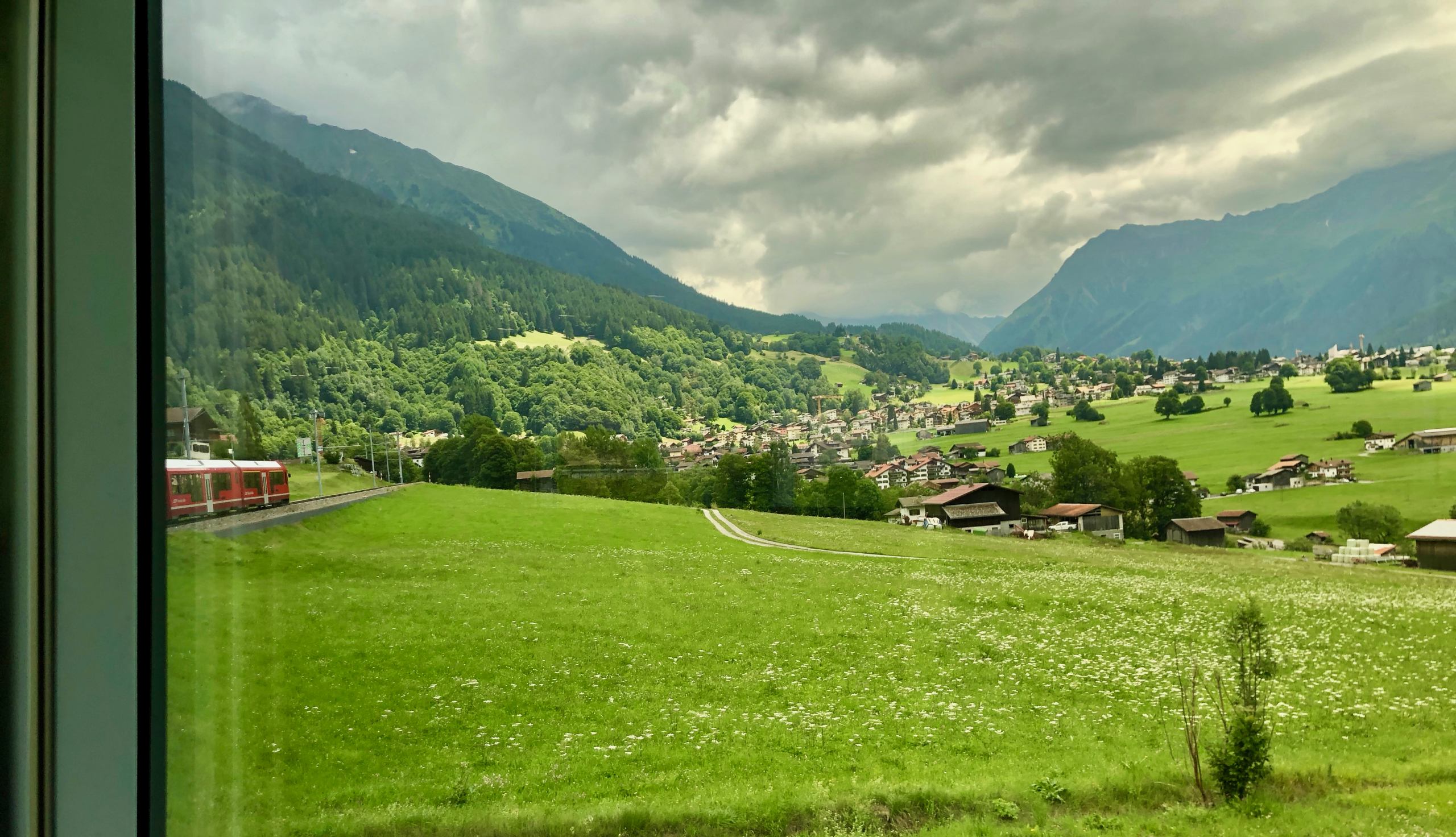 Blick auf Klosters Dorf