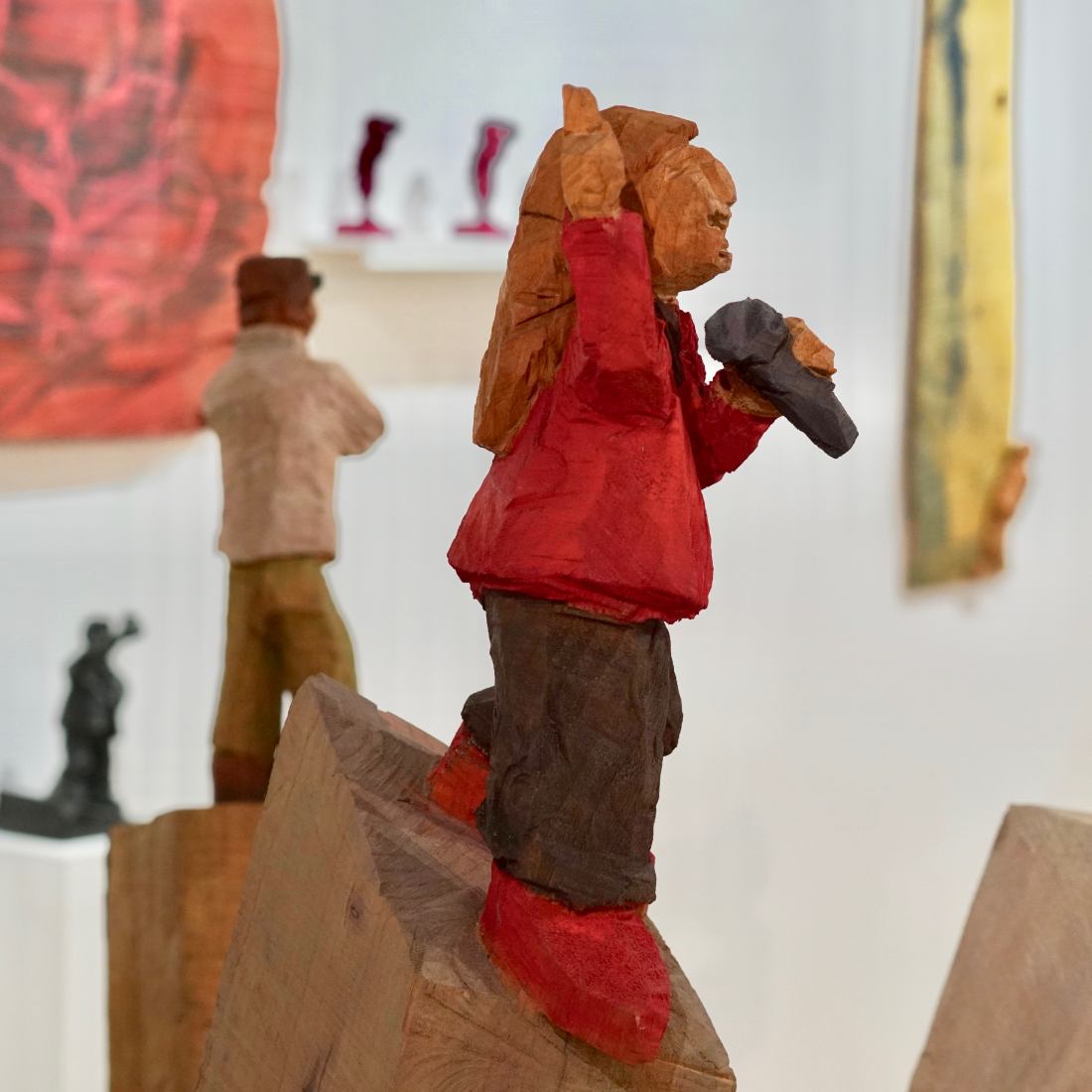 visarte kabinett ausstellung show marcel bernet skulptur sculpture wood holz sculptor bildhauer kunst art