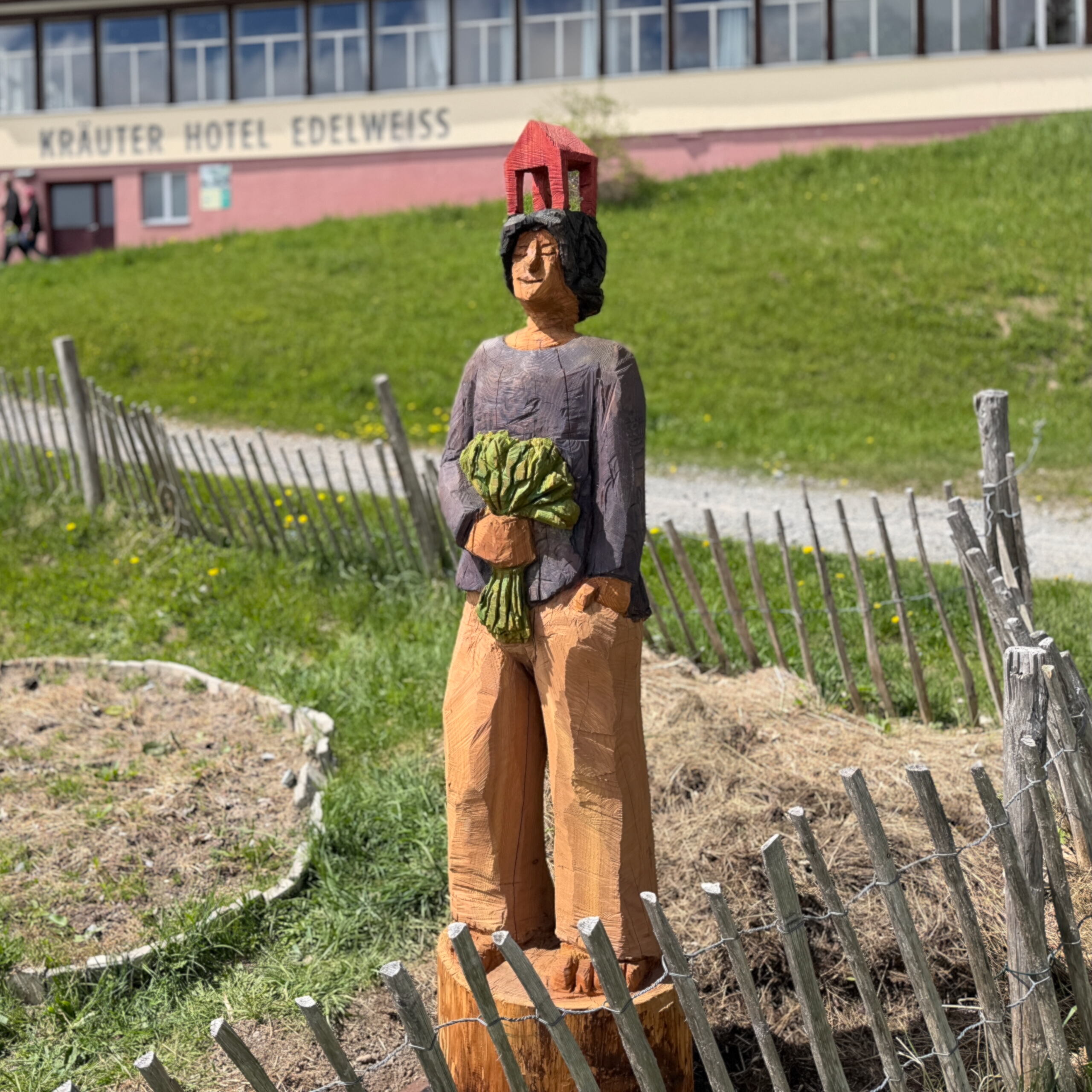 Marcel Bernet holzbildhauer figürlich holzskulptur sculptor figurative wood art kettensäge chainsaw motorsäge rigi weggis luzern edelweiss