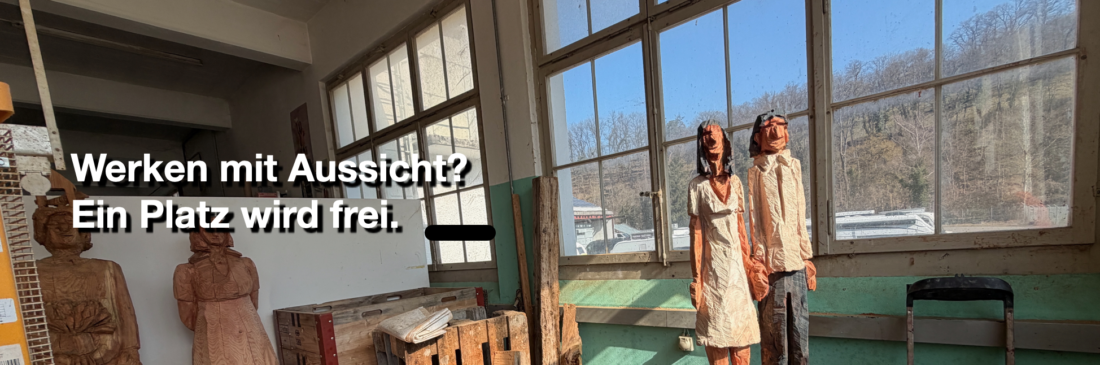 Marcel Bernet Atelierplatz holzbildhauer figürlich holzskulptur sculptor figurative wood art kettensäge chainsaw motorsäge